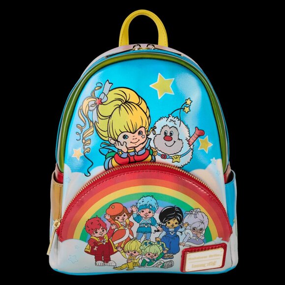 Loungefly Rainbow Brite Mini Backpack Characters Rainbow Metallic Bag - Picture 1 of 5